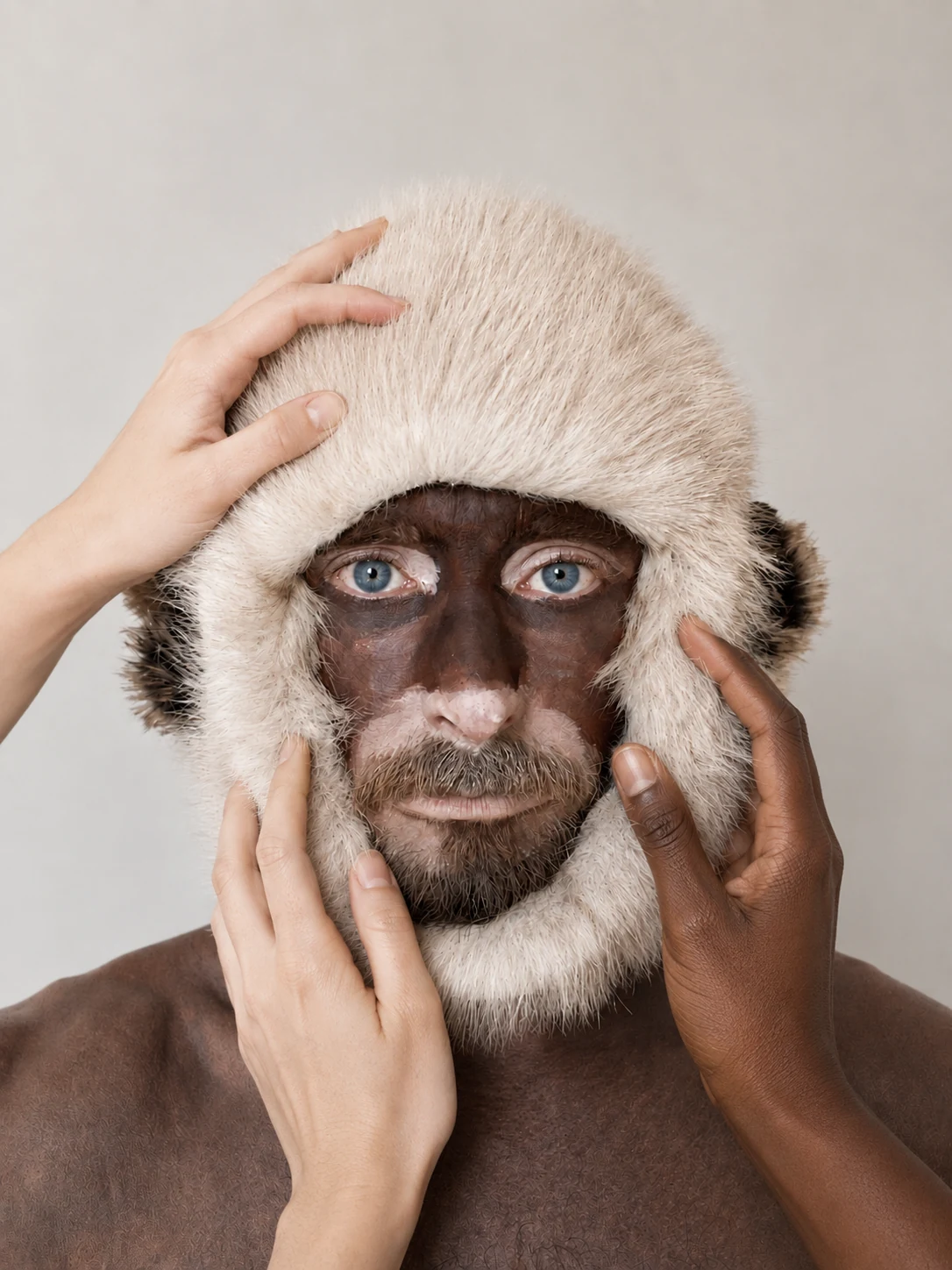 Kopala held gently by several human hands