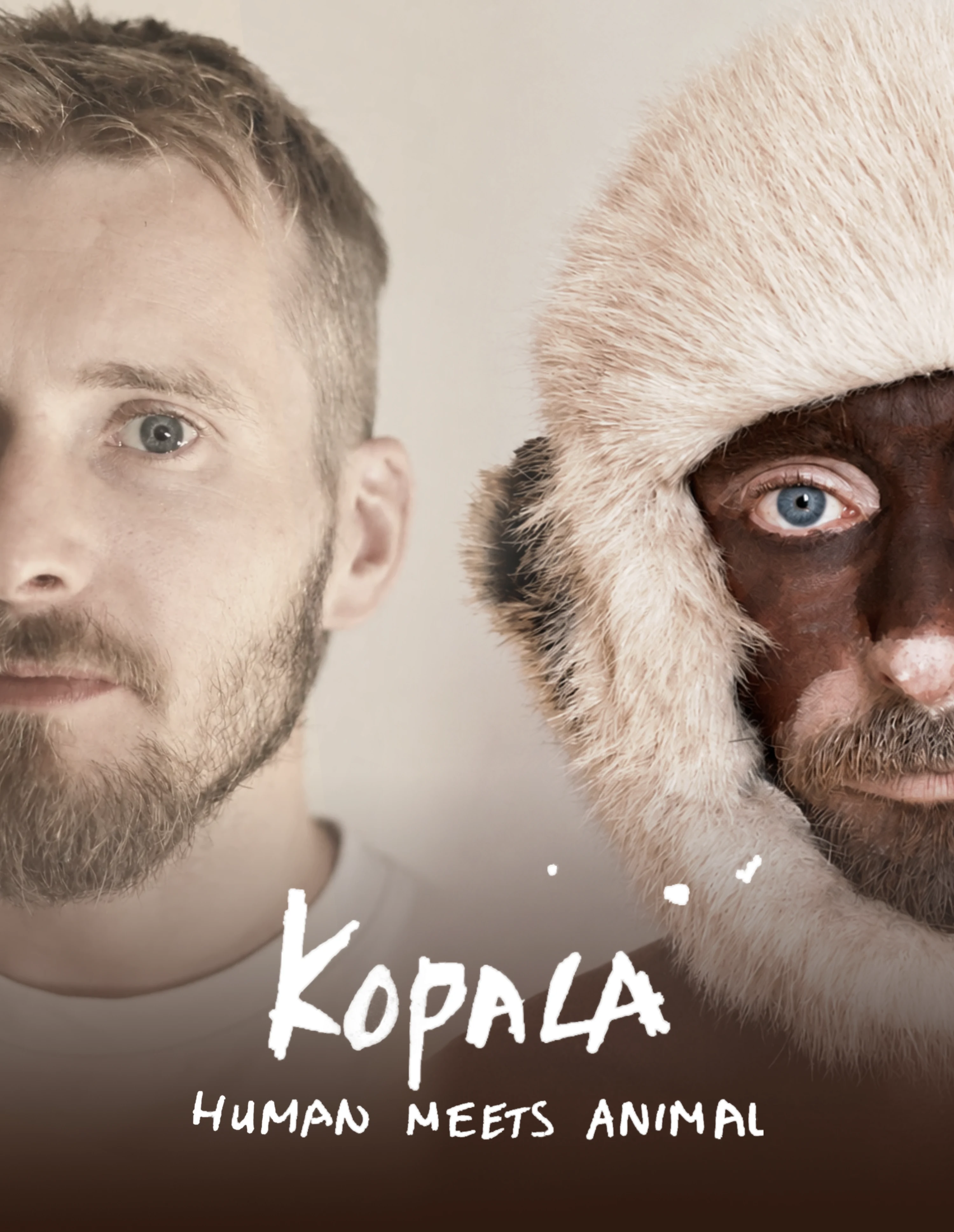 Sam beside Kopala, his animal performance character