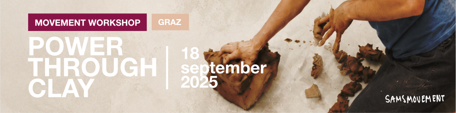 Hands shaping clay during a Power Through Clay movement workshop